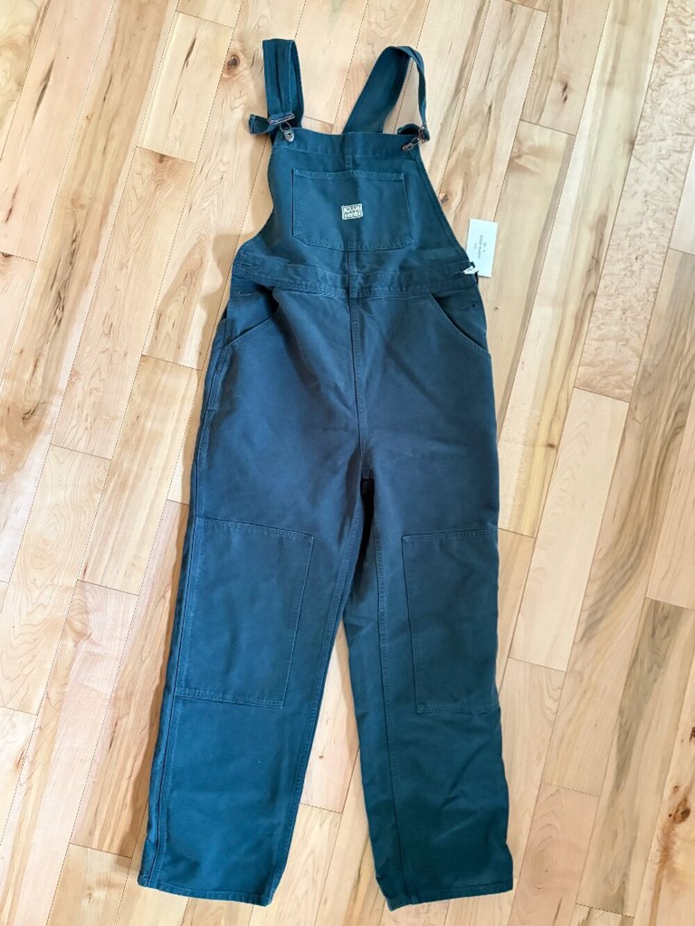 Hey Gang size 4 overalls, dark green, brand new with tags